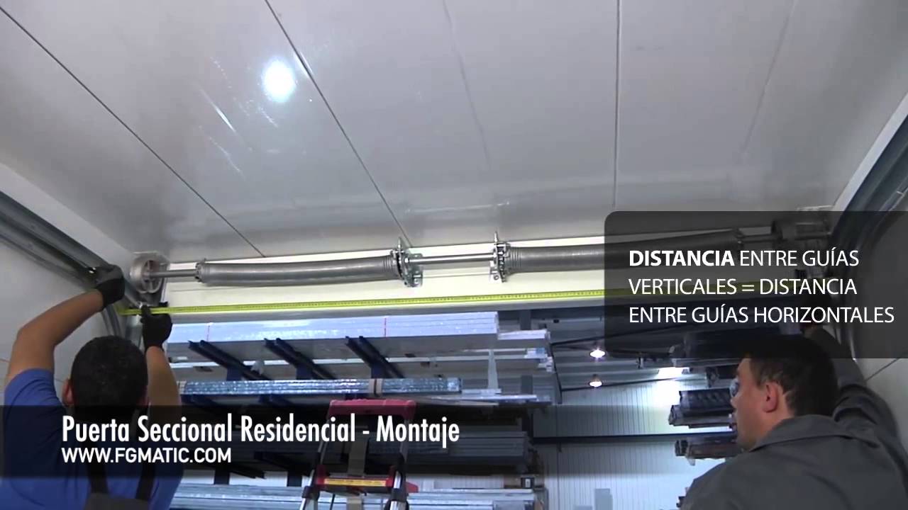 Como Instalar puerta seccional residencial.