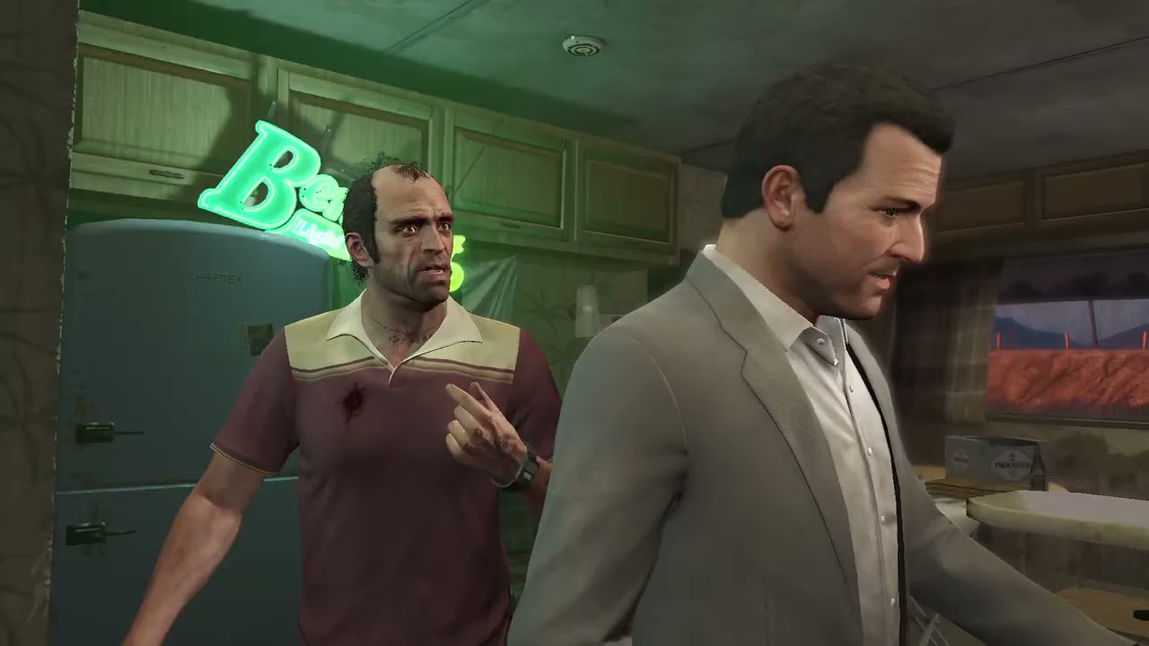 ВОЗВРАЩЕНИЕ БРАТЬЕВ ОНИЛ И СТОЛКНУЛИ ПОЕЗДА ПРОХОЖДЕНИЕ GTA V №14