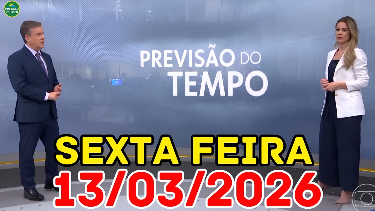 CHUVA FORTE E VENTO: Sudeste segue em alerta pra temporal hoje | Previs&atilde;o do Tempo Jornal Hoje 13/03