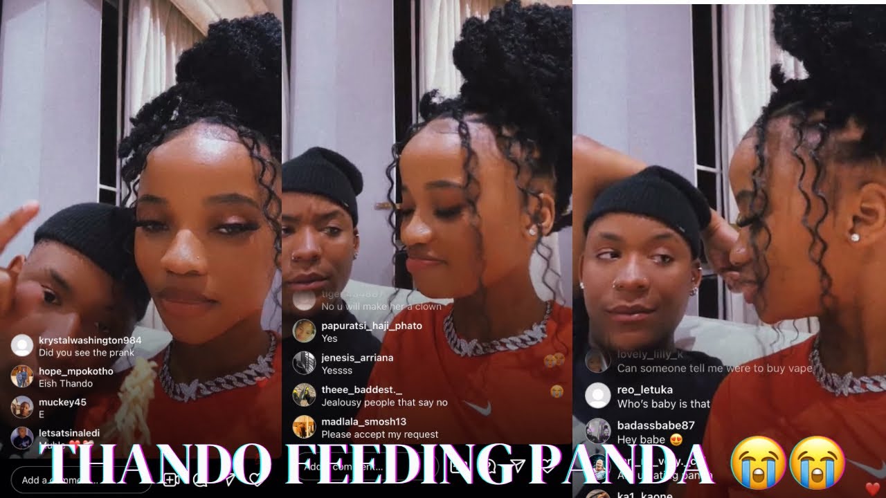 Thando & Panda being romantic after she called him “baby” 😍🥰