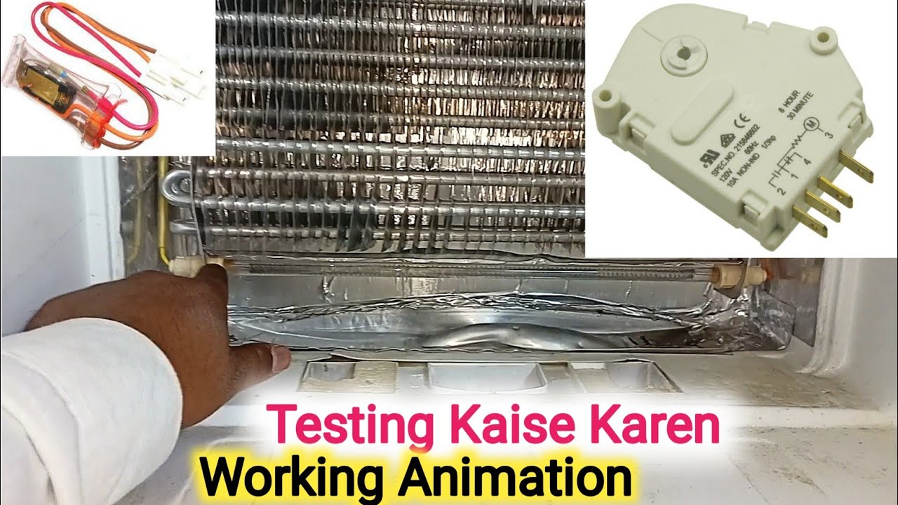Double Door Rafrigrator Defrost Timer Not Working | Testing Rafrigrator All Part