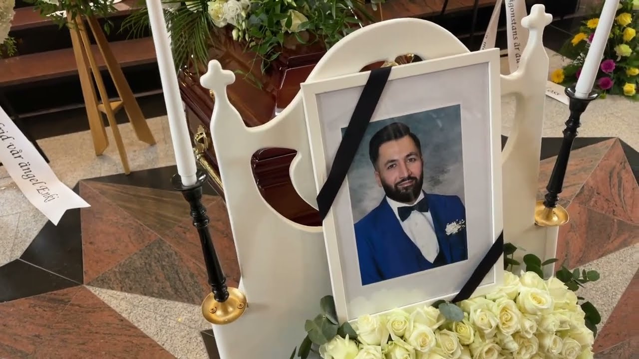 Funeral service for Enki Özmen, innocent & accidental victim of gang warfare in Södertälje