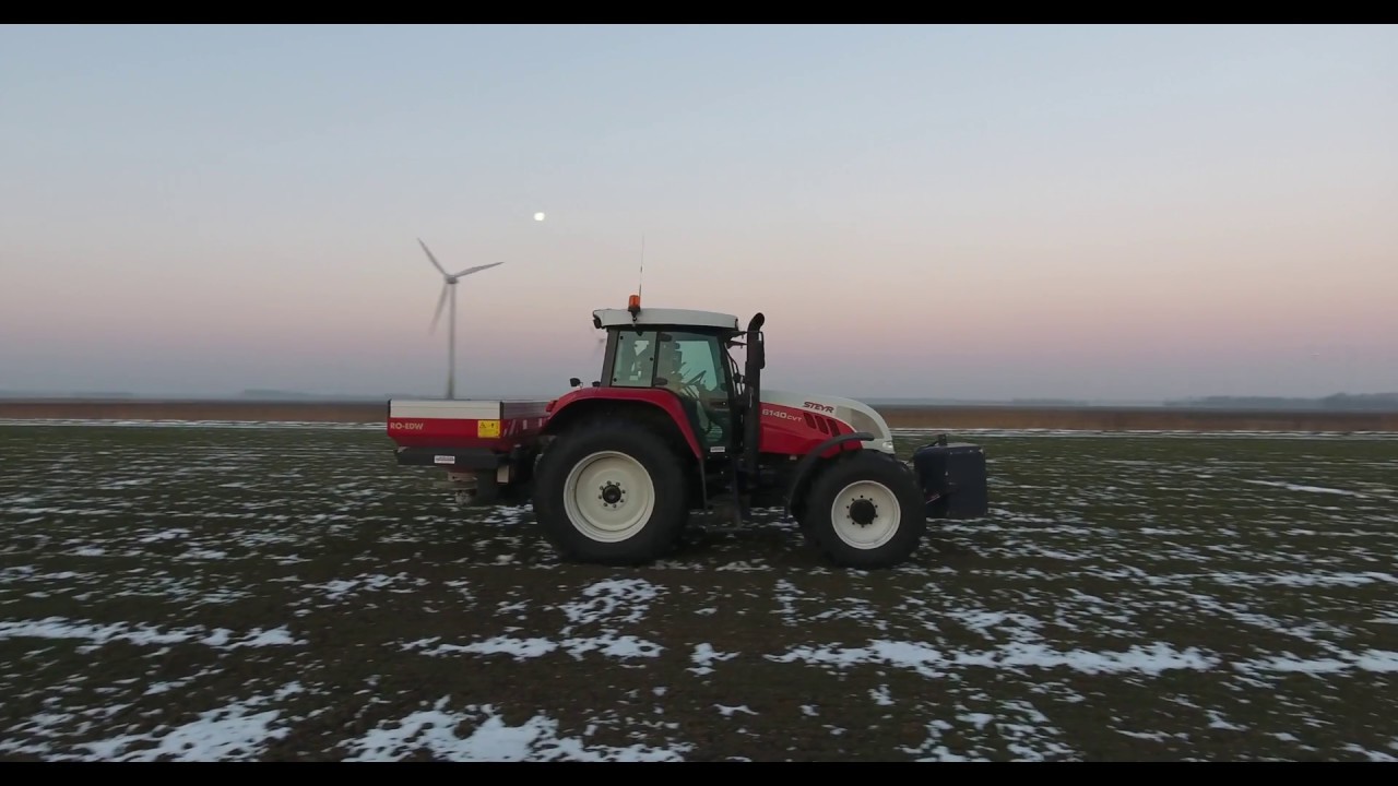 Video Bemesten wintertarwe 14 februari 2017 op Harrysfarm