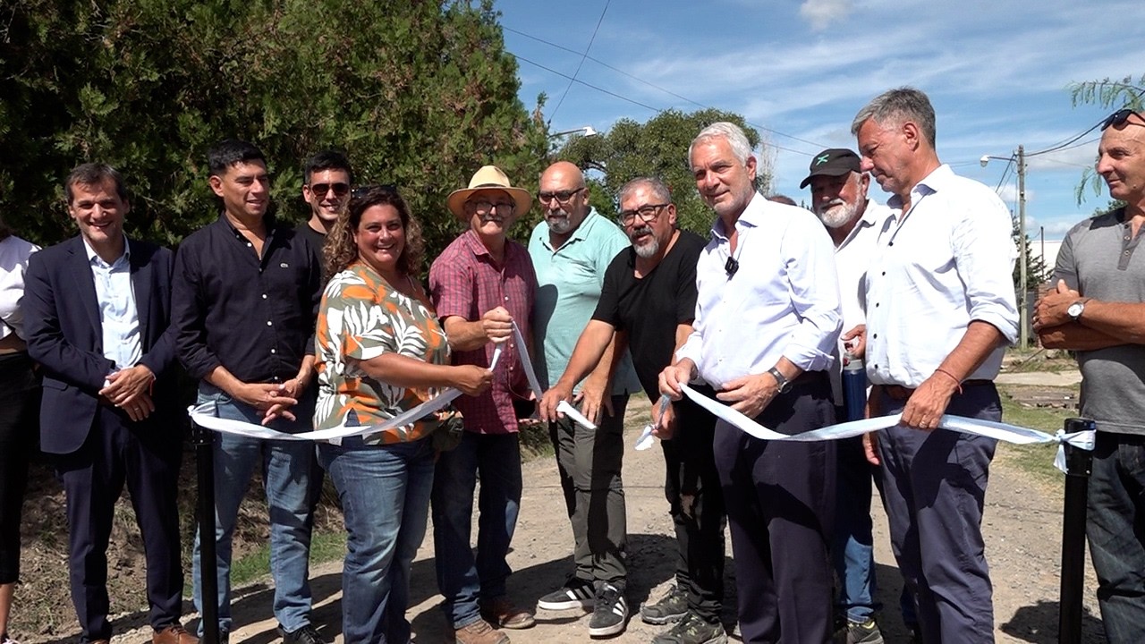 Alak en Sicardi: inauguró la primera etapa de la obra pluvial en Calle 18