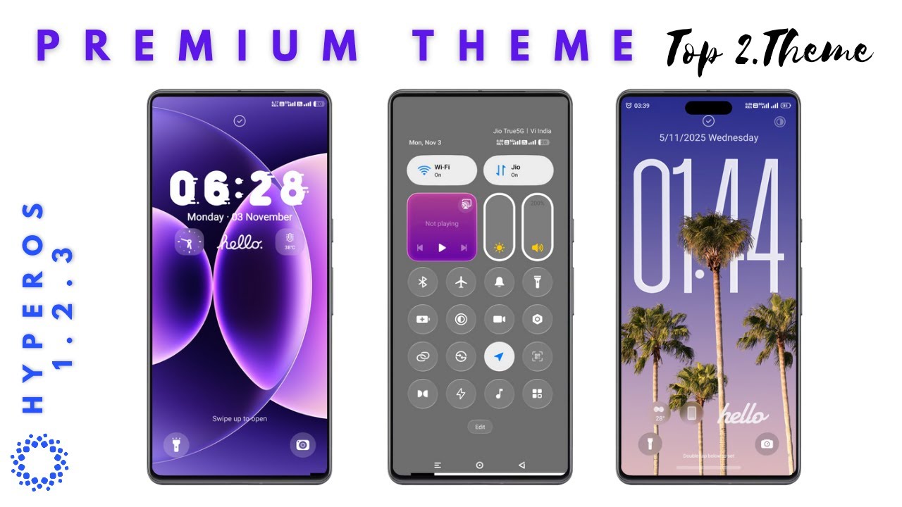 TOP 2 HYPEROS THEMES, iOS STYLE THEME 😍