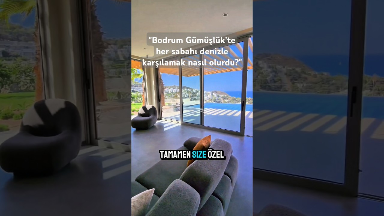 Bodrum G&uuml;m&uuml;şl&uuml;k Denize Yakın Havuzlu Satılık Villa