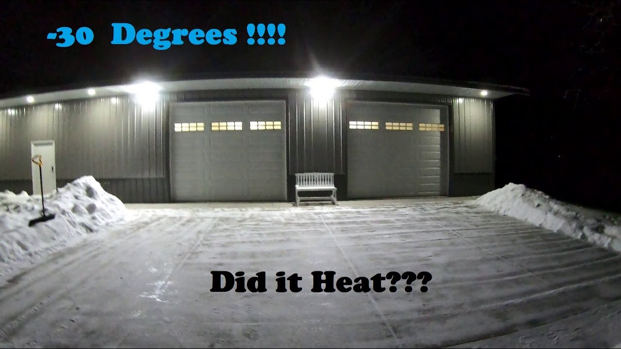 -30  Degrees ! Did it Heat? NO Slab Insulation & Tankless Water Heater in Pole Barn Radiant Floor!