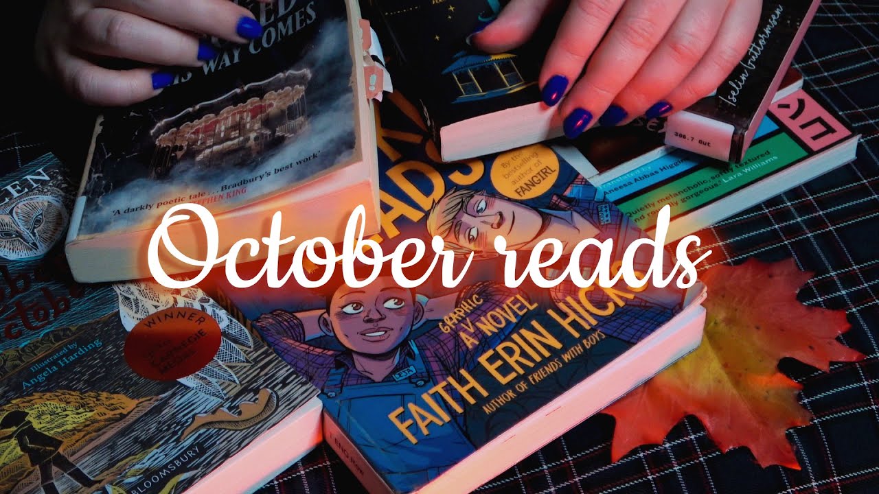 ASMR - What I read in October 🍂 whispering, tapping, tracing 🍂