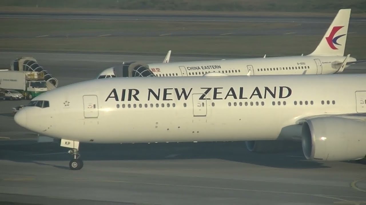 紐西蘭航空 Air New Zealand 777-319/ER(ZK-OKP) NZ-77 奧克蘭(AKL)→桃園(TPE) landing