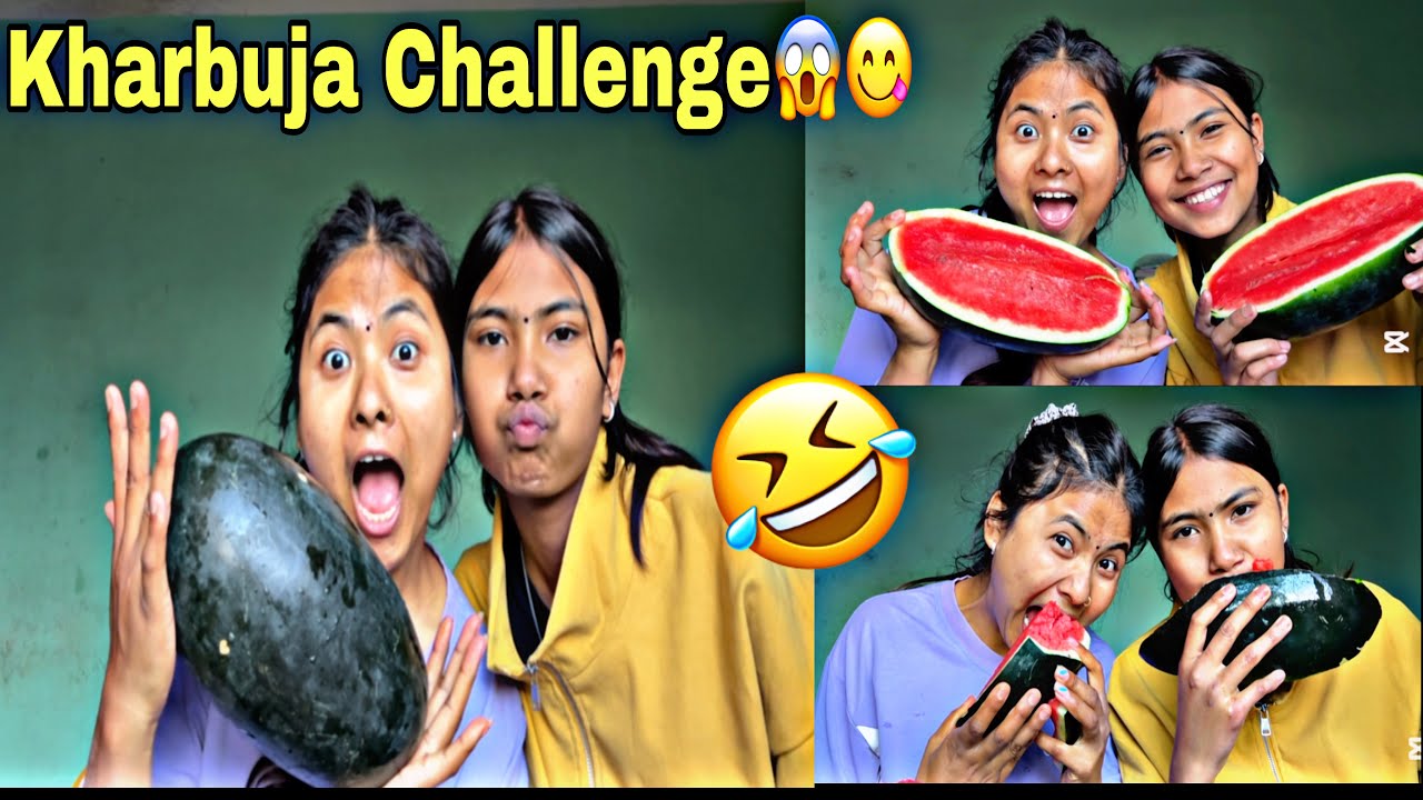 PUNISHMENT KHARBUJA CHALLENGE😱||Sanjana❤️Tharu||vlog🥀