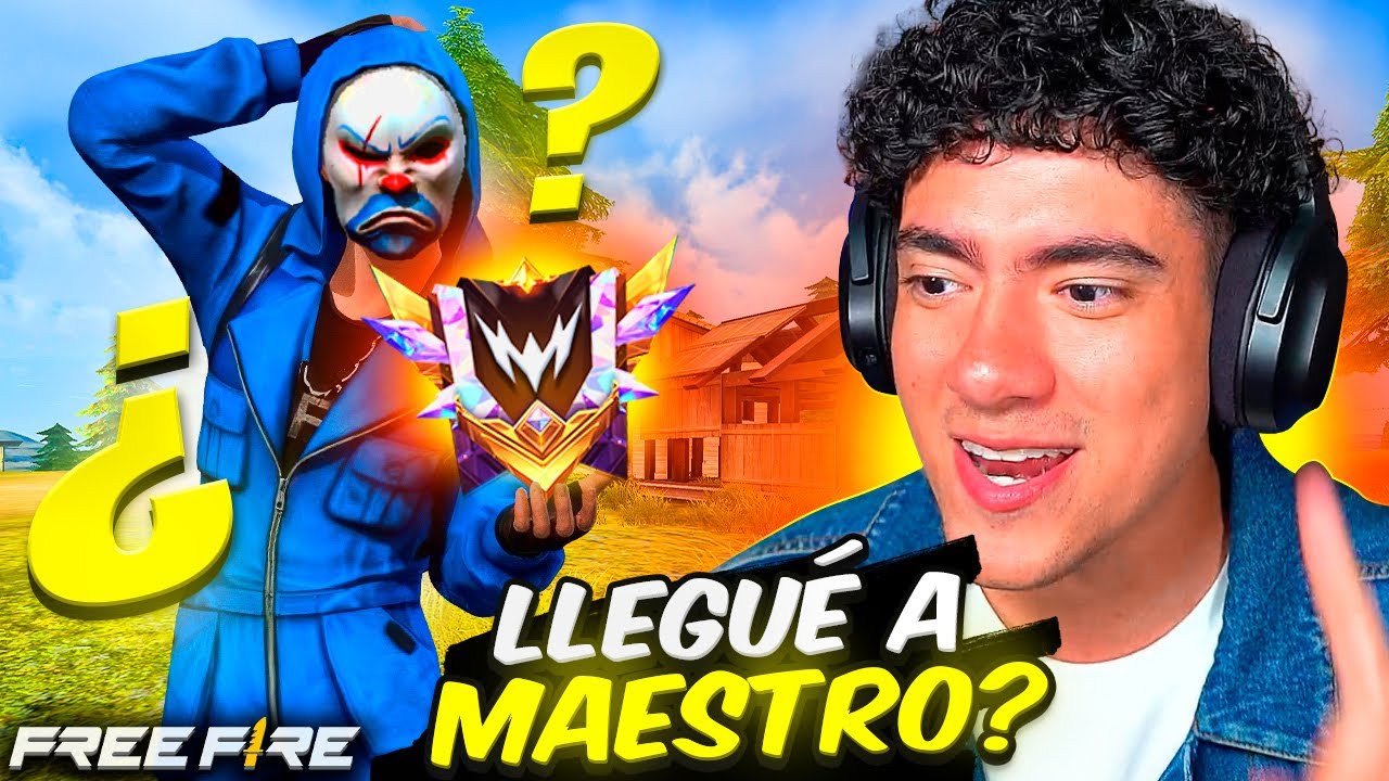 LLEGUE A MAESTRO EN FREE FIRE SIN DARME CUENTA Y ME SORPRENDI !!