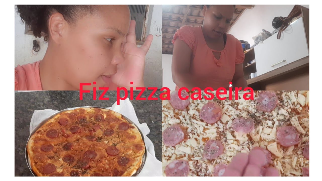 Fiz  uma limpeza básica na casa/ receita caseira de pizza...
