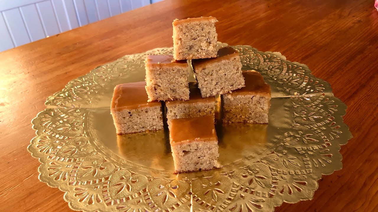 Blondies de pl&aacute;tano//Dulce Men-T