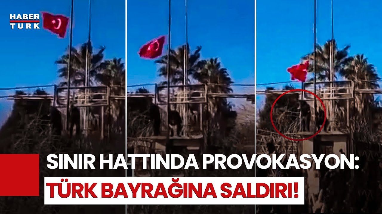 Nusaybin Sınır Hattında T&uuml;rk Bayrağına Hain Saldırı! Tepkiler &Ccedil;ığ Gibi!