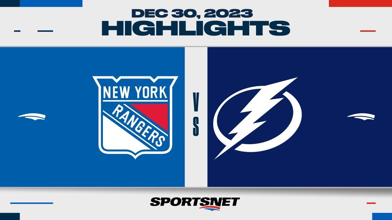 NHL Highlights | Rangers vs. Lightning - December 30, 2023