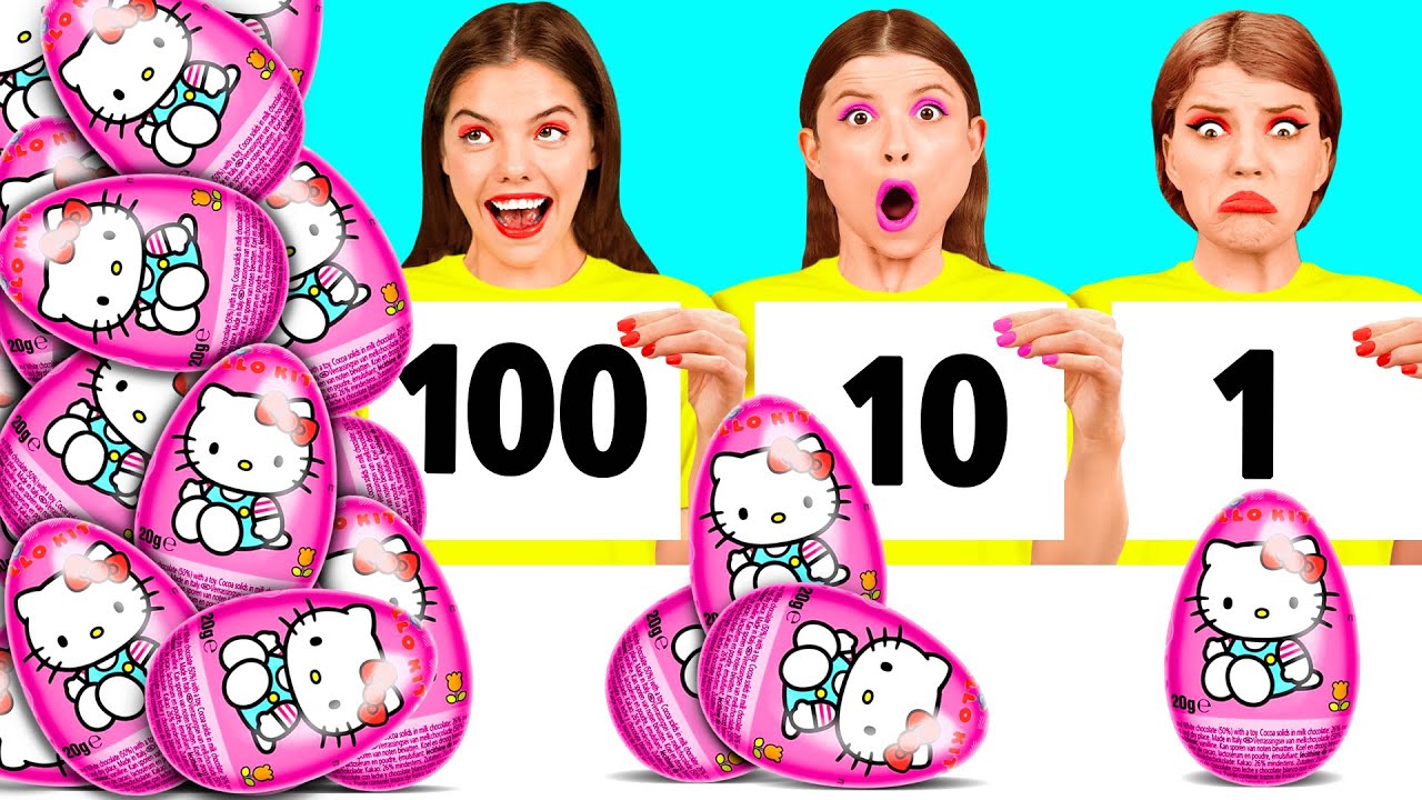 100 Слоев Еды Челлендж | Смешные Кулинарные Войны от DaZaZa Challenge