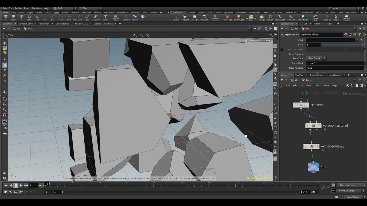 Geometry Scatter Basics In Houdini, Clarrise & Cinema 4D