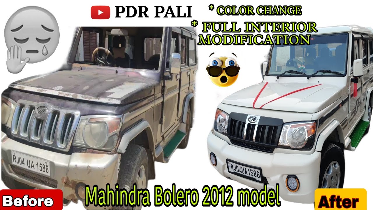 Mahindra Bolero Full Body Denting And Painting🤩 #automobile #car #restoration #rust #pdr top denting