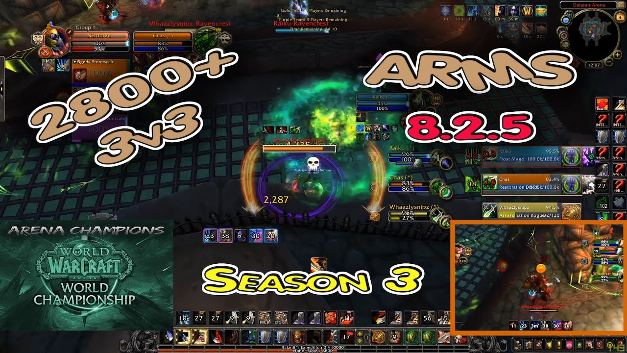 ARMS Warrior ARENA / BFA 8.2.5 / 2800+ 3v3 Season 3