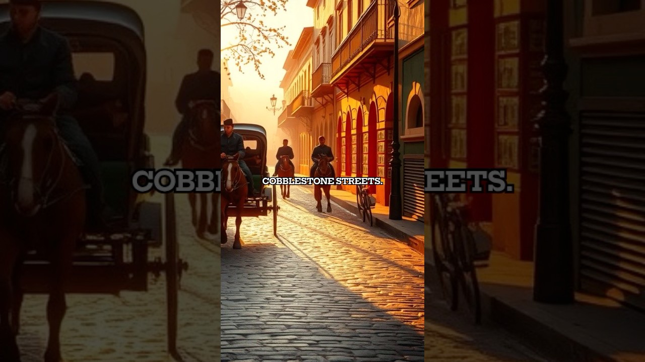 По этим улицам, которым уже 400 лет, до сих пор ездят конные экипажи. #Виган #Виган