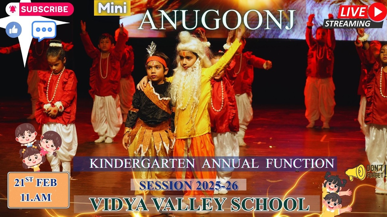 Mini Anugoonj Kindergarten Annual Function Session 2025-26 Vidya Valley School on 21-Feb-2026