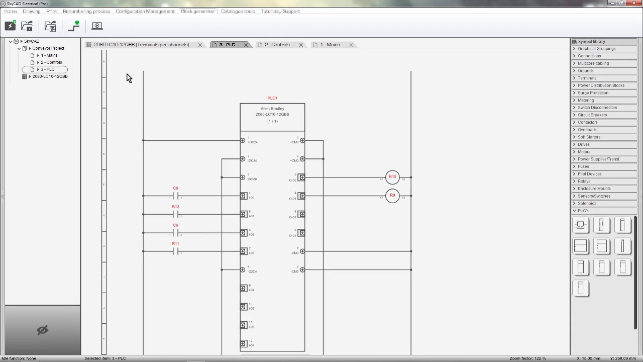 SkyCAD Electrical demo