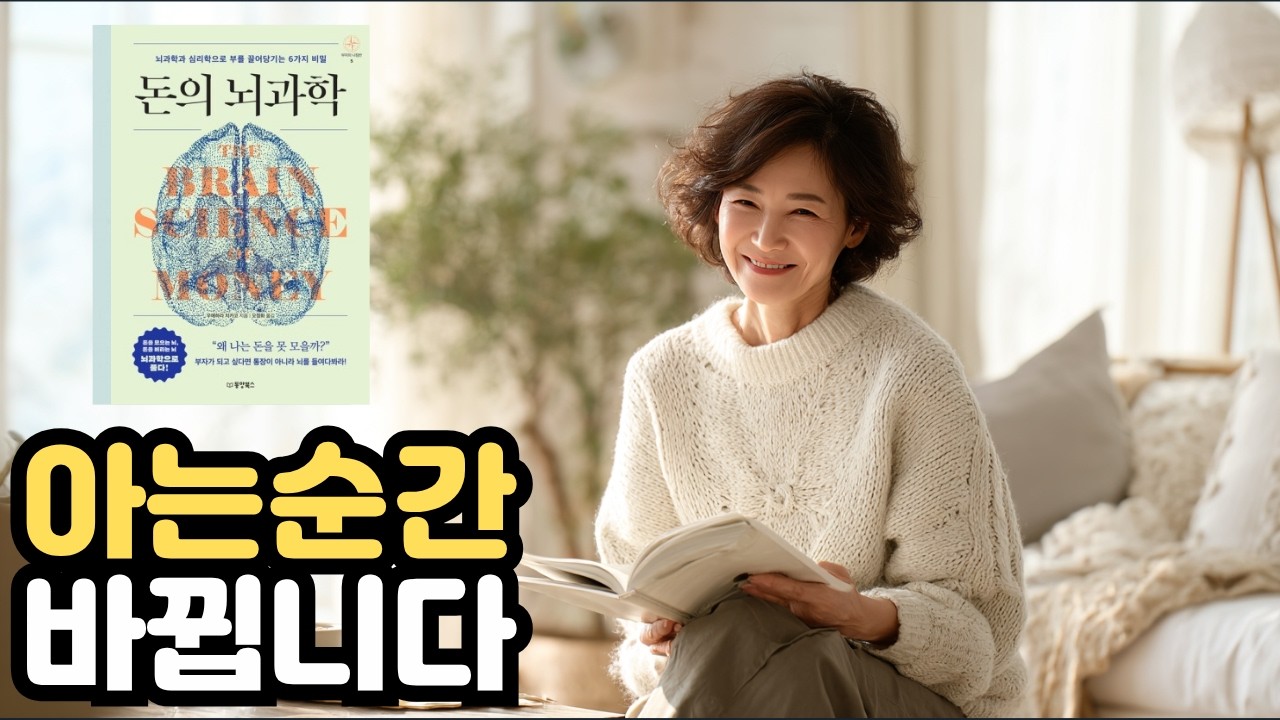 아는순간 바뀝니다 | 돈의 뇌과학 | ⭐책을 좋아하는 알제 입니다.