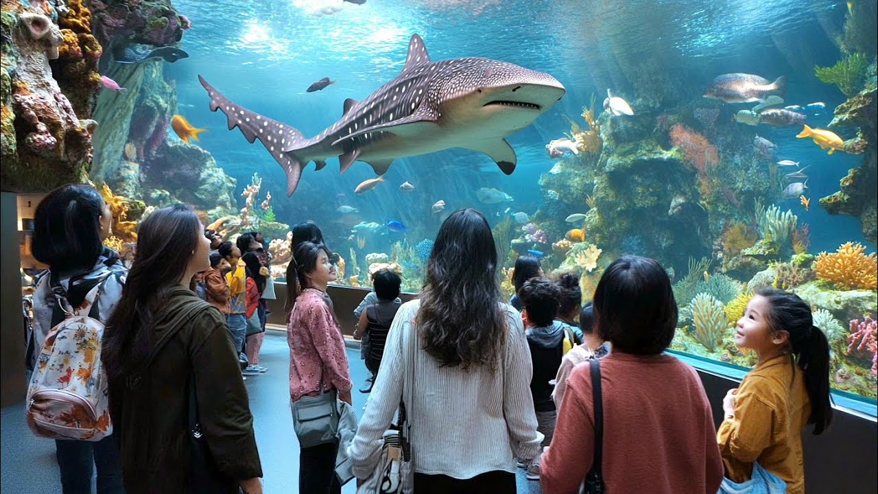 🇵🇭🦈🐧🐠 MANILA OCEAN PARK, PHILIPPINES WALKING TOUR, ULTIMATE FAMILY DAY OUT IN MANILA, 4K HDR