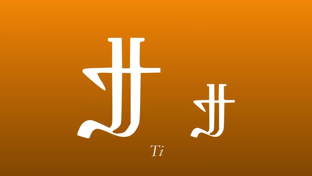 Coptic Alphabet made in #keynote
