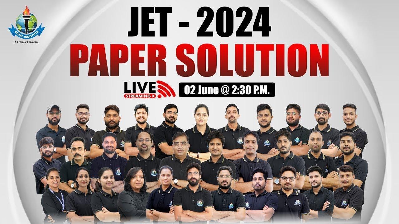 JET 2024 Answer Key | JET 2024 Paper Solution #jet2024answerkey #jetpapersolution #jetbestcoaching