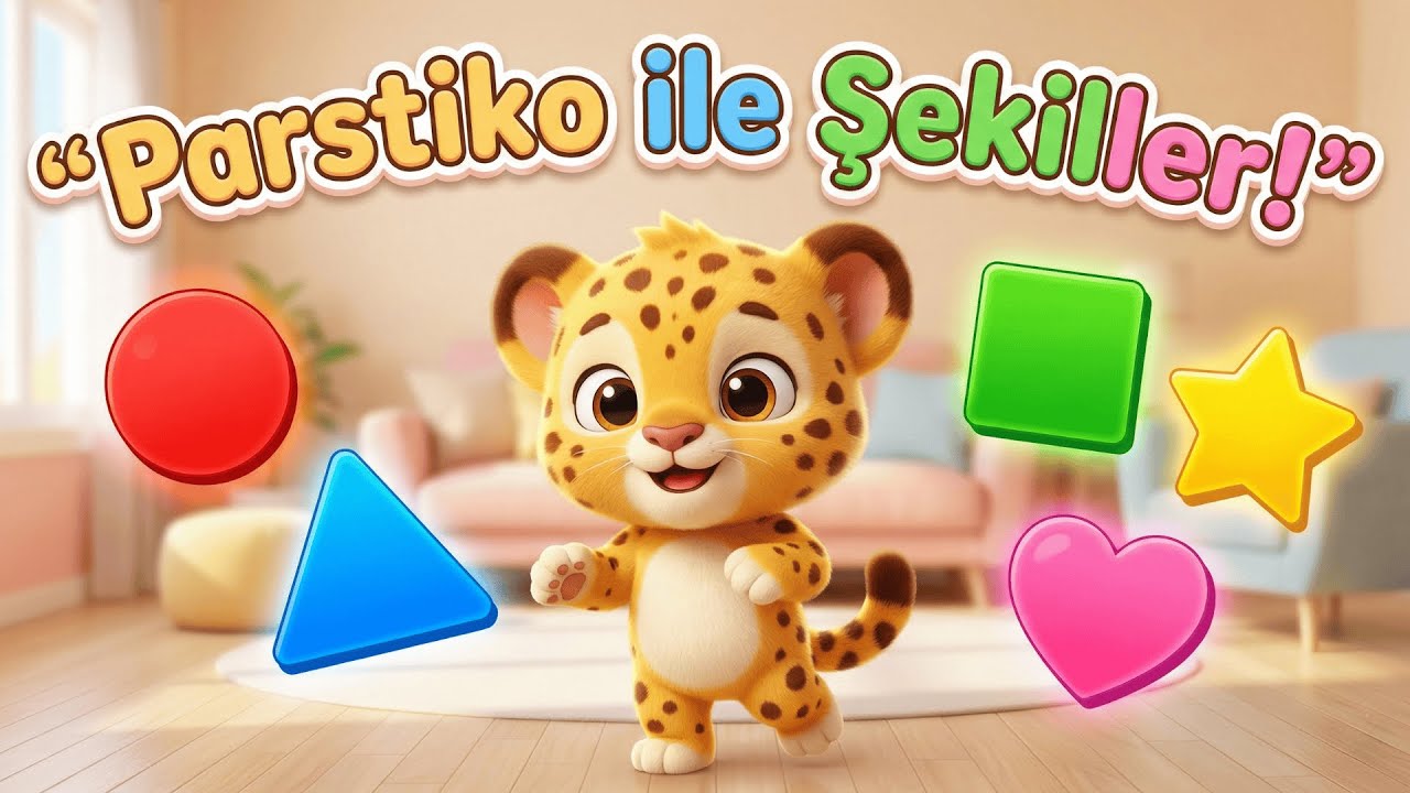 Parstiko ile Şekilleri Öğreniyoruz! 🔵🔺🟥 | Eğlenceli Şekiller Şarkısı
