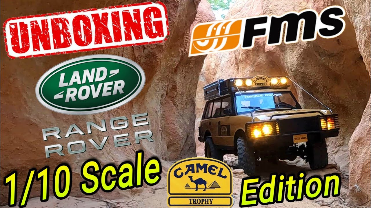Распаковка и тест-драйв Range Rover FCX10 FMS Camel Trophy с дистанционным управлением #rcoffoad ...