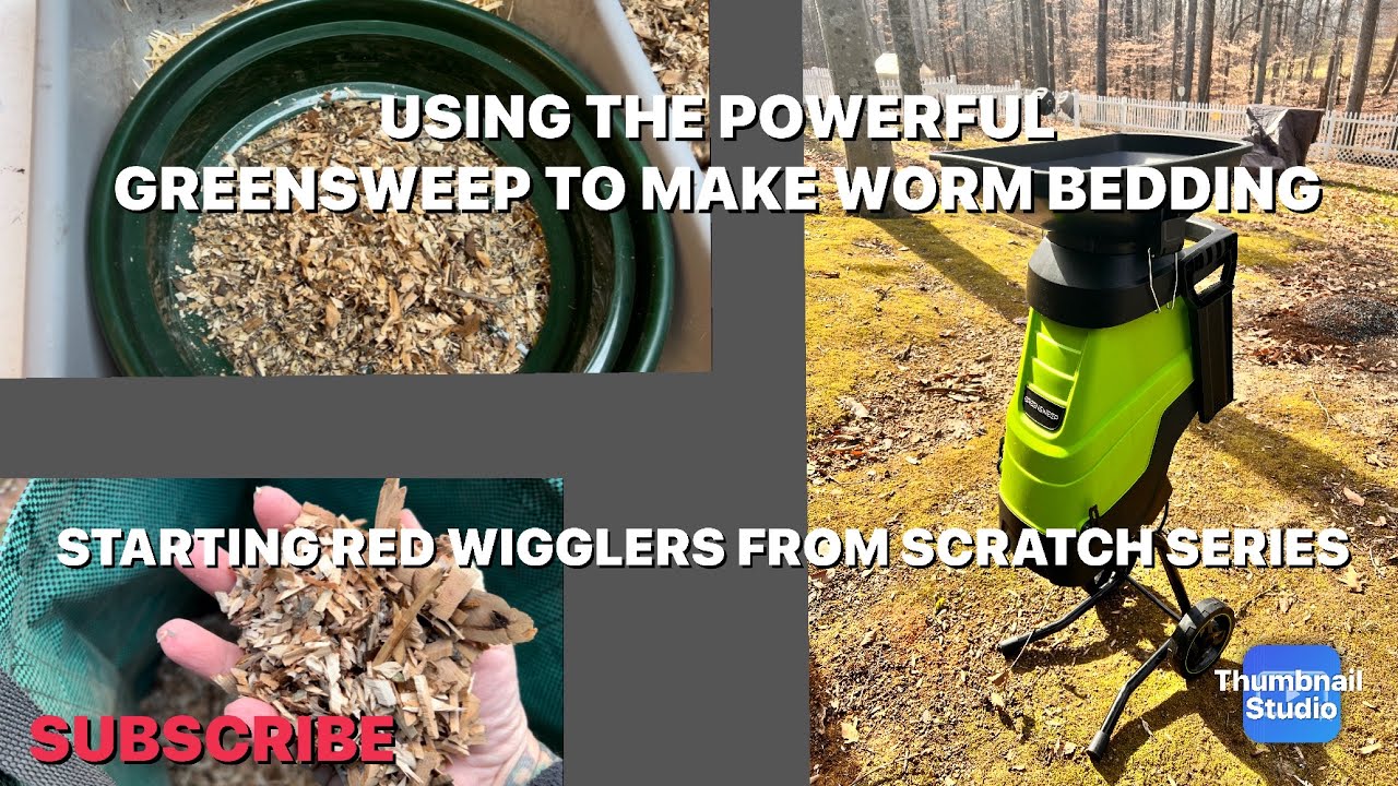 Новая установка для сбора червей с помощью измельчителя древесины GreenSweep, серия «От древесной...