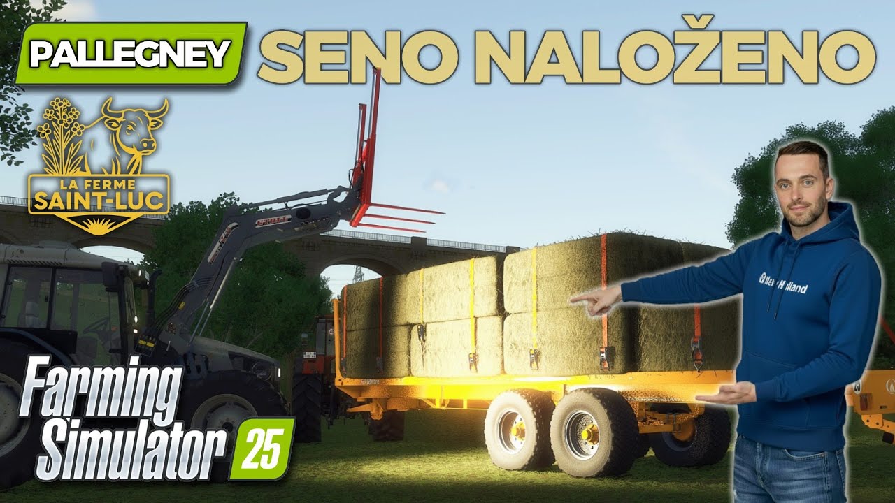 FS25 | Pallegney #06 | Balíky sena naloženy & lisování slámy | Let’s Play