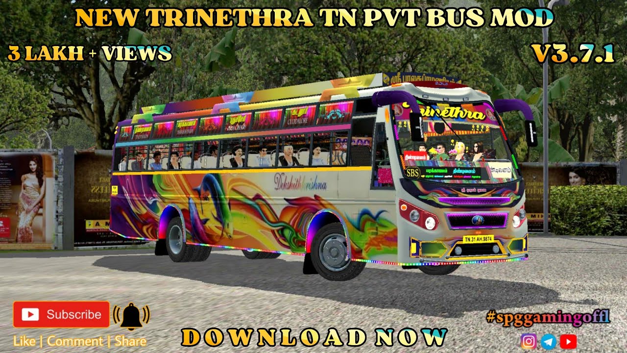 |TRINETHRA PVT BUS MOD RELEASED||SPG GAMING ||PONRAJ G|