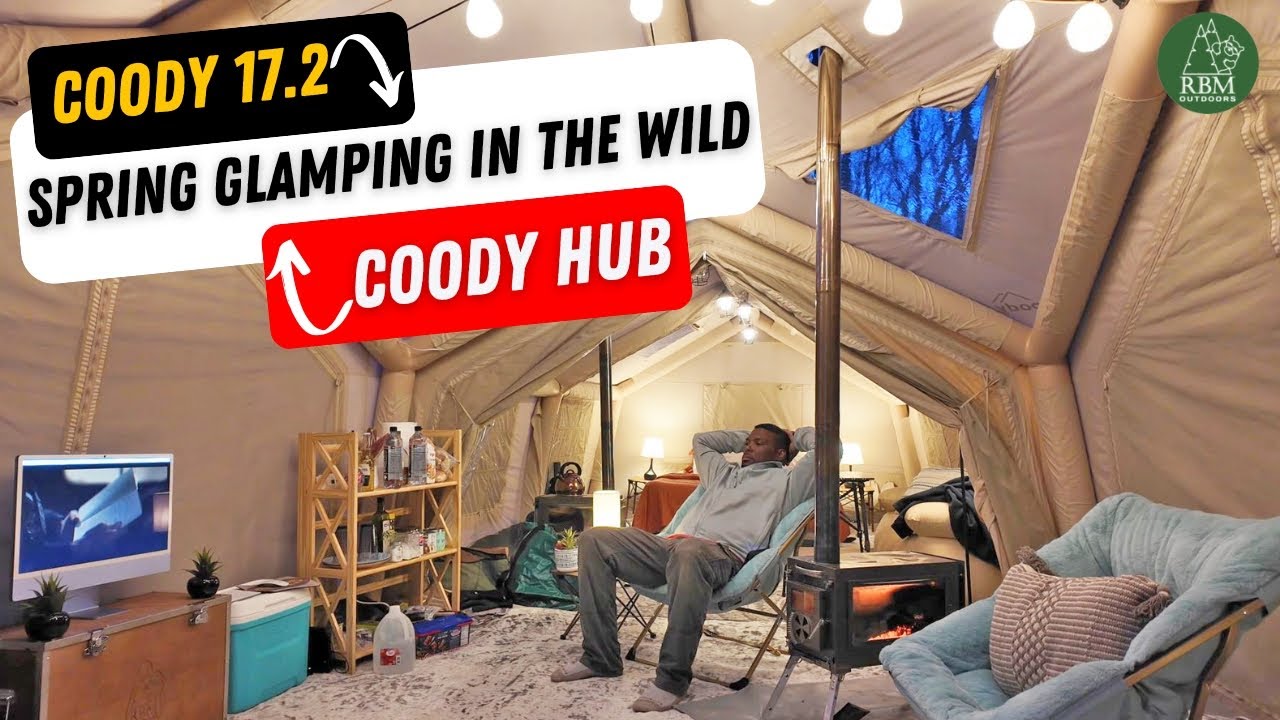 COODY 17.2 Big Inflatable Tents for Camping - From City Rush to Forest Peace — Spring Glamping!