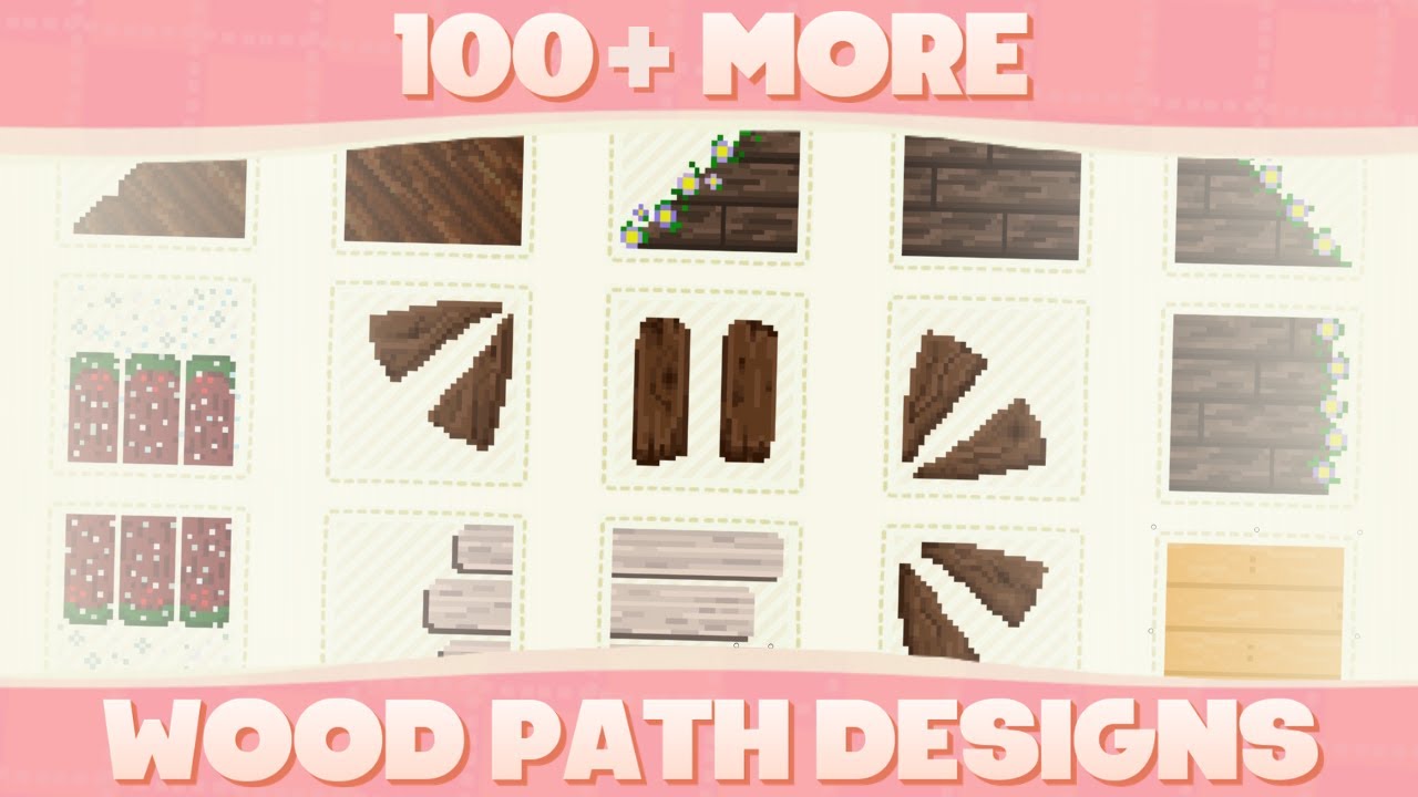 100+ More Custom Wood Path Designs For Animal Crossing New Horizons! (August)