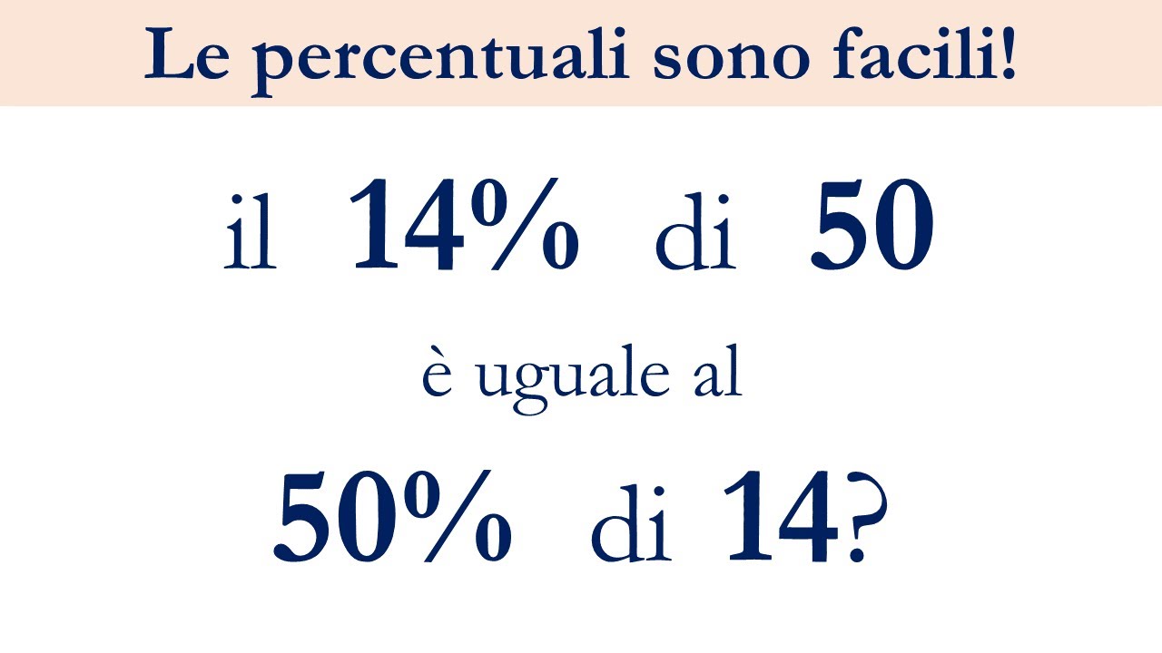 11 - Dopo questo video calcolerai le percentuali in un attimo!