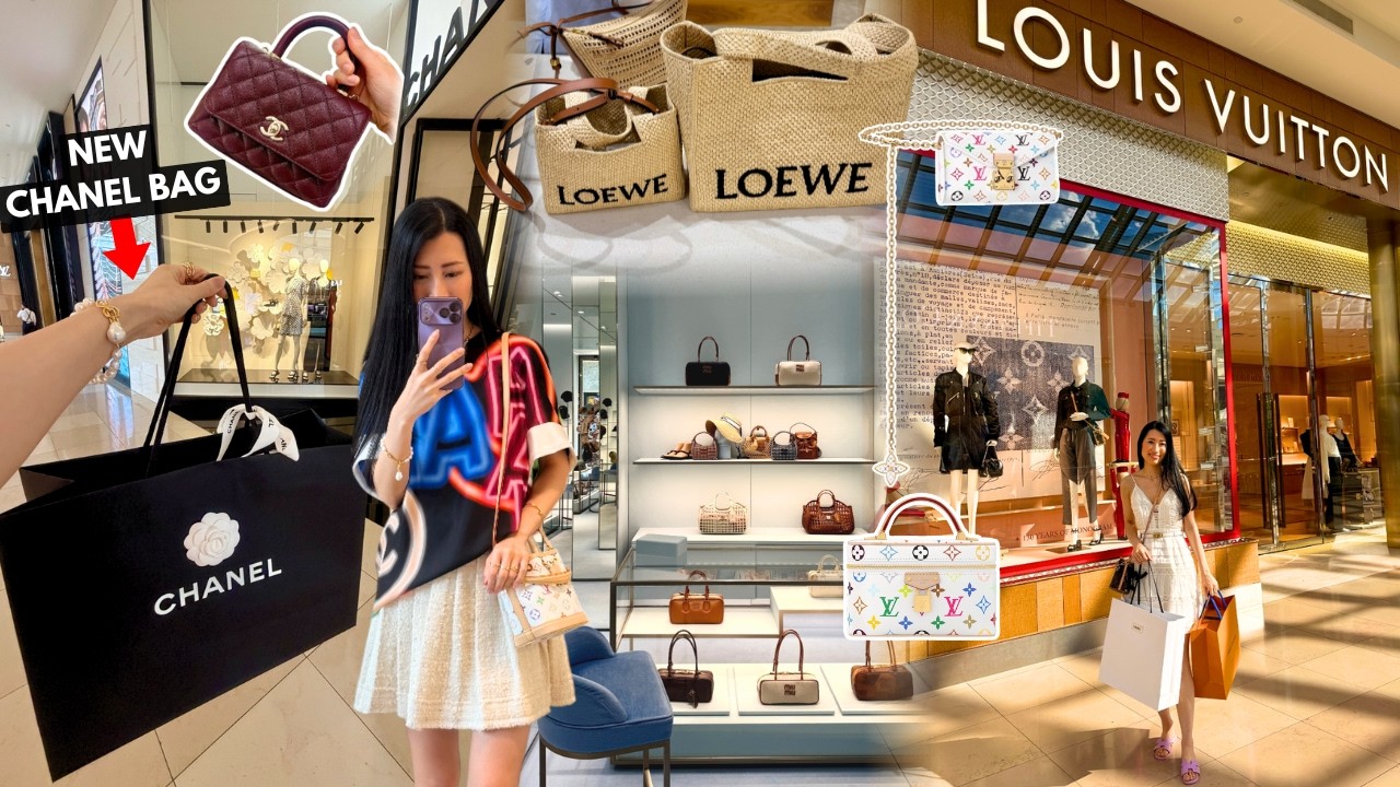 Видеоблог о шопинге в стиле люкс: Chanel, Louis Vuitton, Loewe и Miu Miu | Забираю свою новую сум...