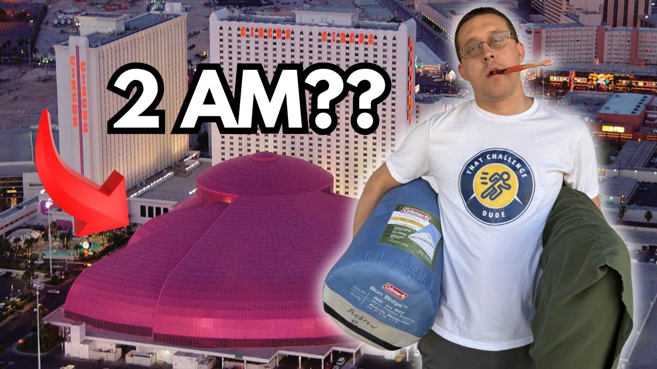 I LIVED in an Amusement Park for 24 HOURS!!