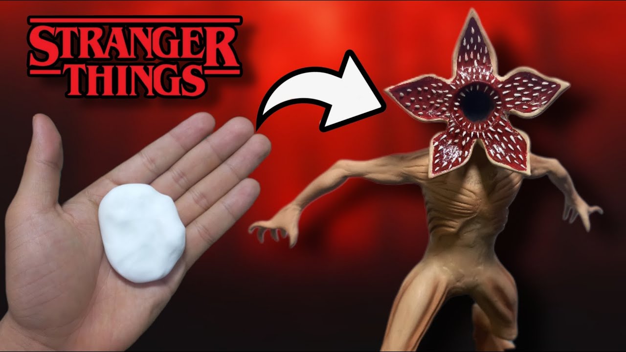 ✅ Como hacer al DEMOGORGON de Stranger Things en Porcelana Fría (Masa Flexible)