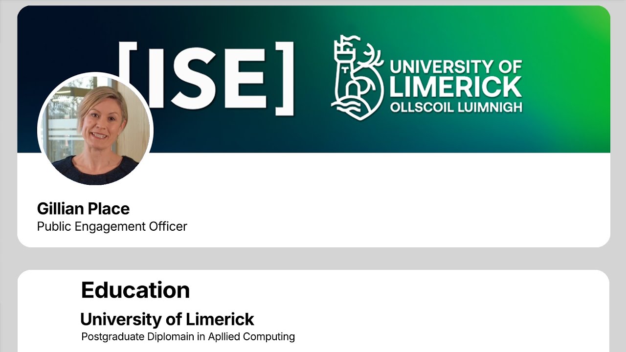 Introducing Gillian Place | ISE Public Engagement Officer
