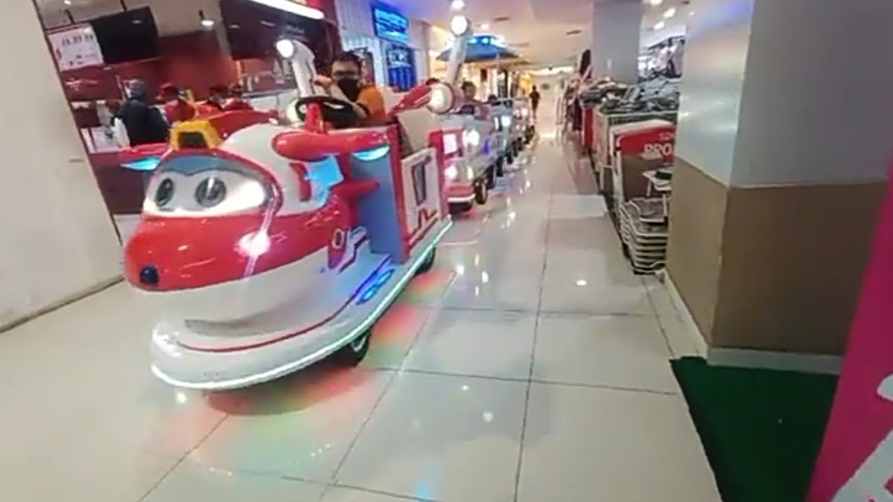 Seru dan keren loh‼️‼️Ada Kereta Bentuk Pesawat di AMAZONE MALL BASSURA‼️‼️#youtube #youtubevideo