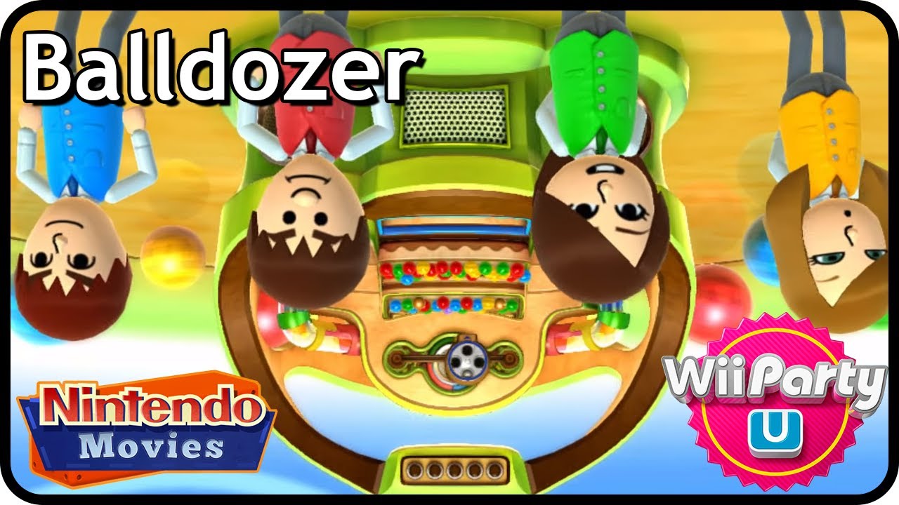Wii Party U - Reverse Balldozer (4 Players, Maurits vs Rik vs Thessy vs Anja)