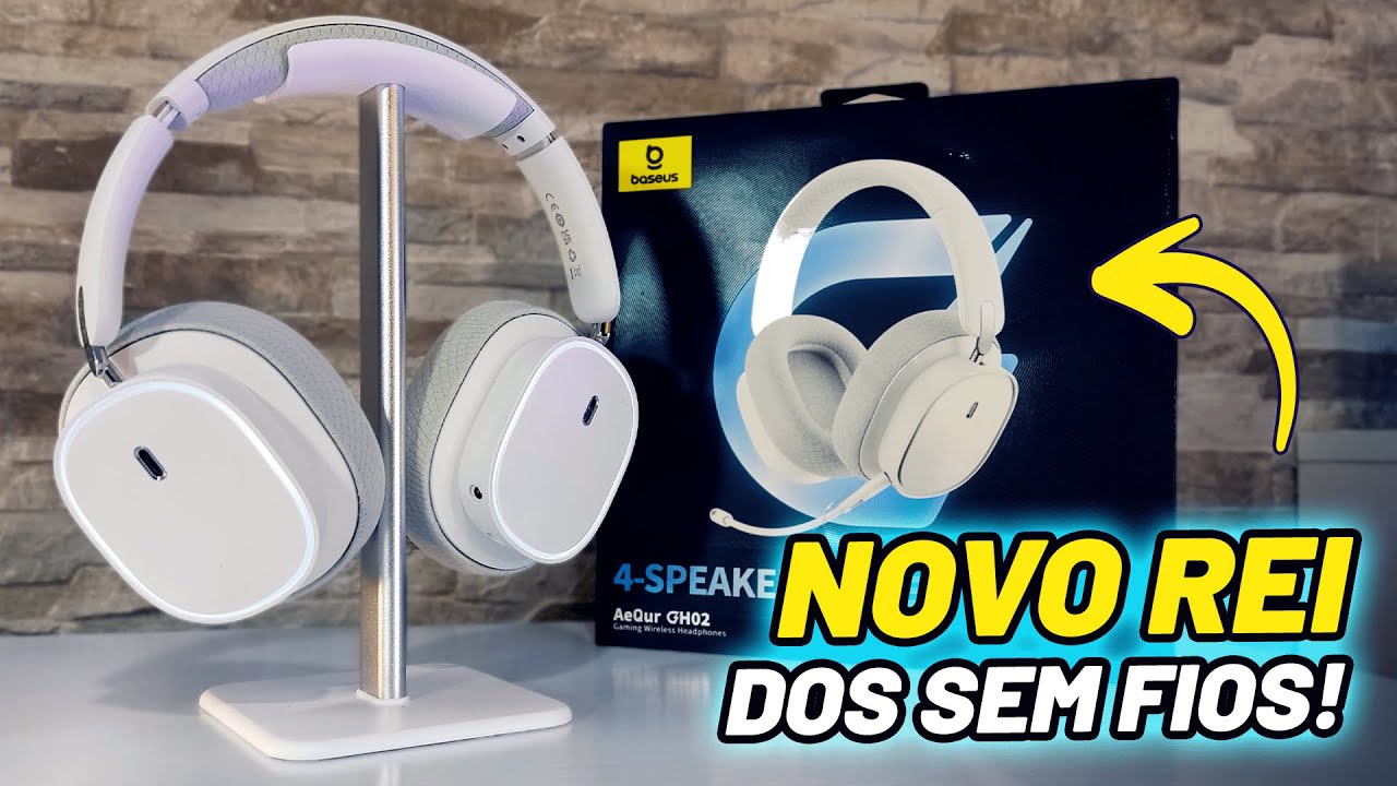 DESTRUIDOR do G435! O novo REI do Custo Benefício Headset Baseus AeQur GH02 Wireless 🎧😍 [Review]