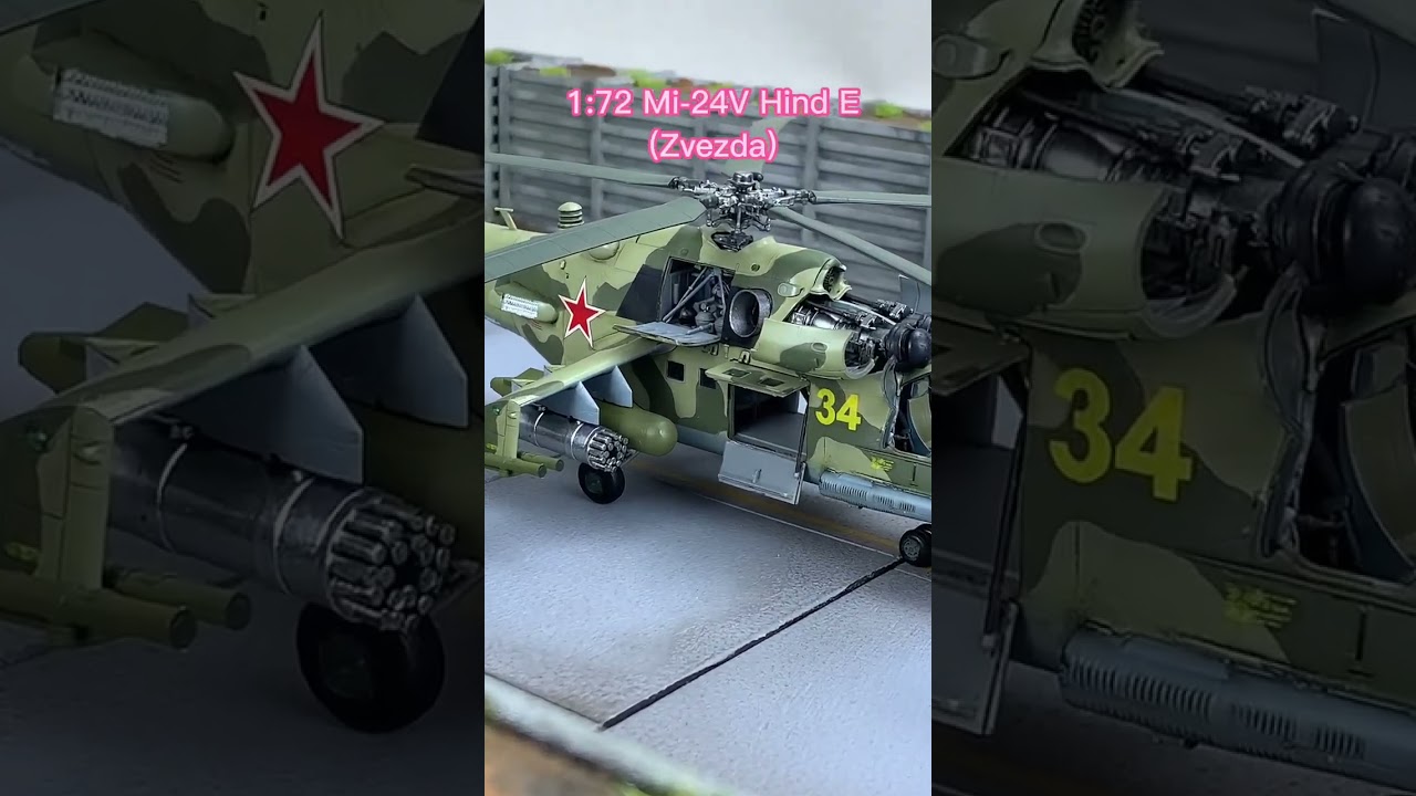 Reviewing 1/72 Mil Mi-24 VP Hind E (Zvezda model kit)
