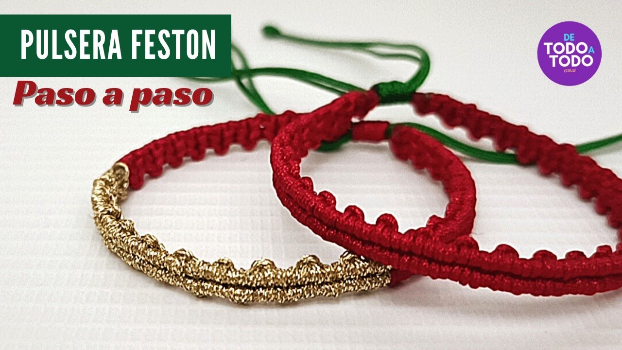 🤩 Pulsera NAVIDEÑA fácil/ DIY. Christmas bracelets. 