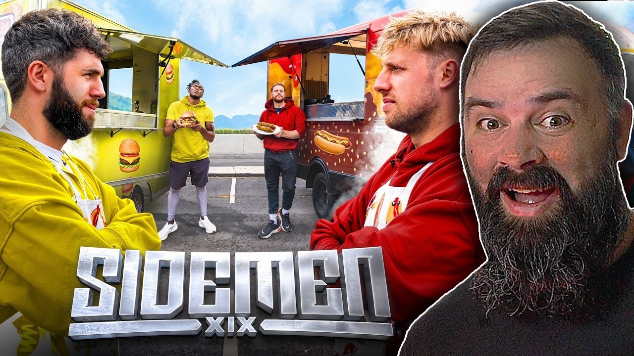 SIDEMEN FOOD TRUCK ROAD TRIP (Reaction) | KSI Slings MEAT! | OrvieWoah Reacts