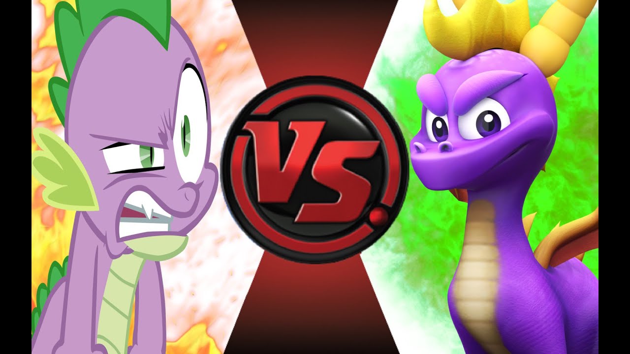 SPIKE (My Little Pony) vs SPYRO! Cartoon Fight Club Episode 42