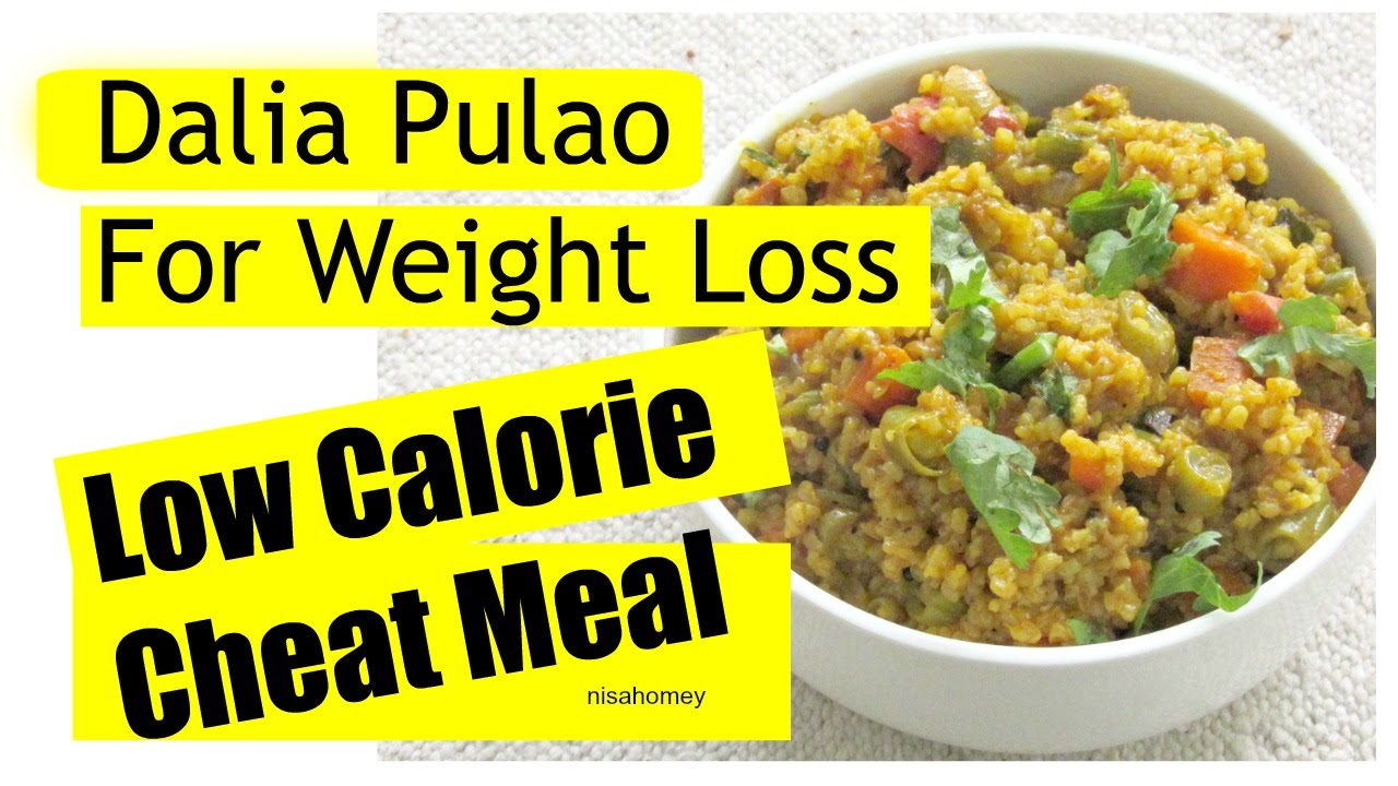 Dalia Pulao Recipe - Whole Wheat Veg Cheat Meal - Diet Plan For Weight Loss - Diabetic Friendly